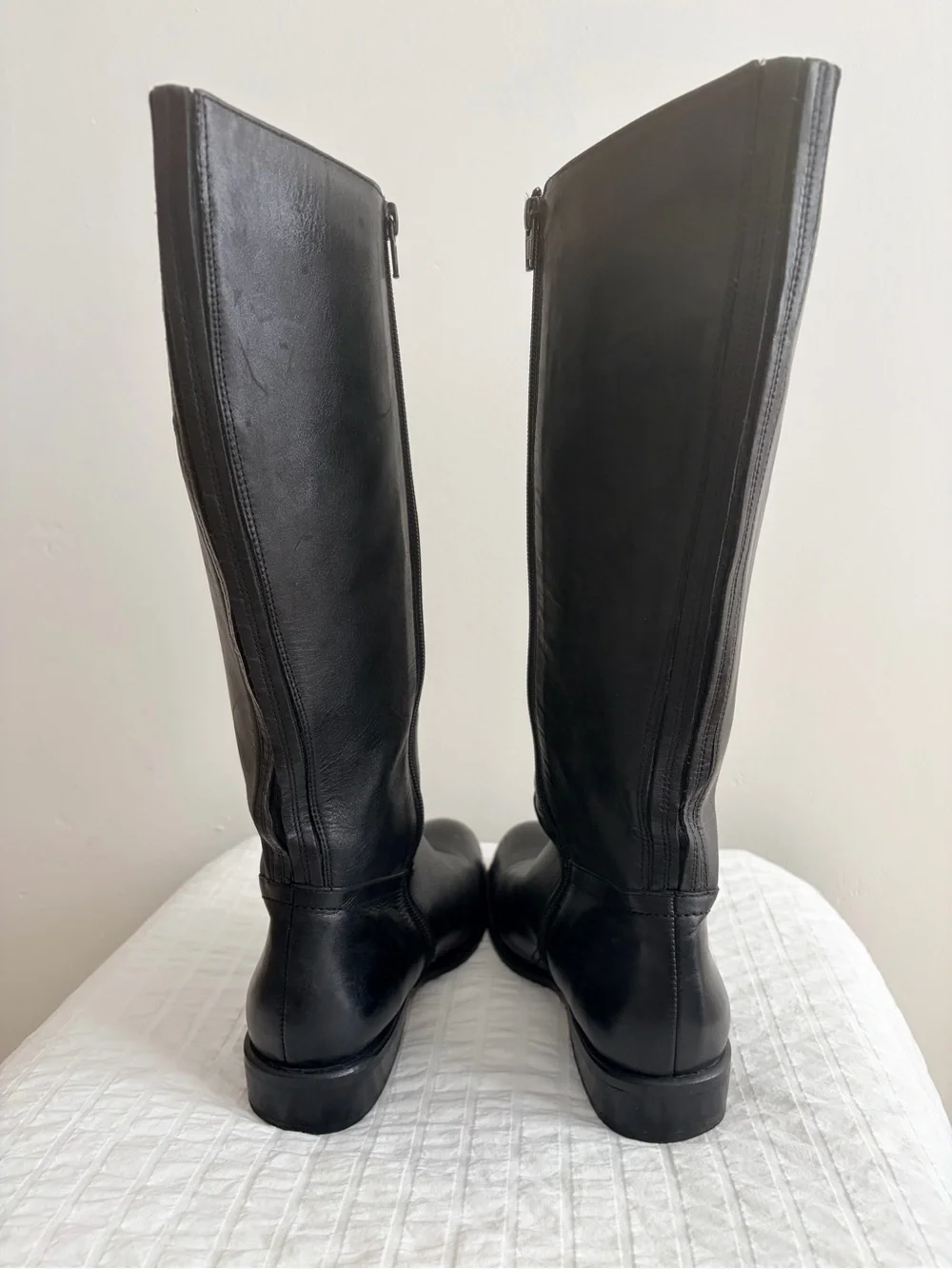 Corso Como Black Leather Knee-High Boots